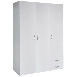 Pol-Power Kleiderschrank Base 3-türig weiß