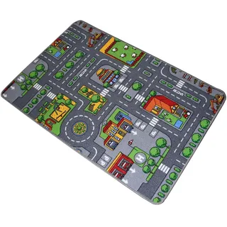 Meubinex City Kinderteppich 80 x 120 cm mehrfarbig