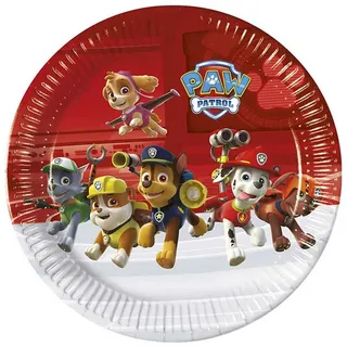 Procos Pappteller Paw Patrol Ready for Action Durchmesser 23 cm 8 St. Mehrfarbig