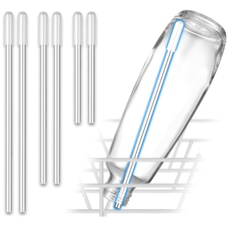 ecooe 6er-Set Spülmaschineneinsatz für SodaStream Flaschen, universeller Flaschenhalter mit verlängerter Silikonkappe für Weizengläser, Sektgläser, Biergläser. 3 Längen (26,7 cm, 23 cm, 15 cm)