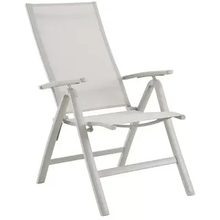 Sunfun Maja Garten-Positionssessel  (L x B x H: 68 x 61 x 110 cm, Light-Greige, Rückenlehne verstellbar)