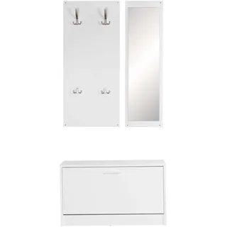 Möbel Boss Garderobe 180 x 27 x 80 cm Weiß