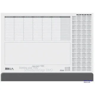 Ursus Ursus® Schreibtischunterlage weiß Papier 52,5 x 37,5 cm, 50 Blatt
