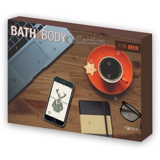 ACCENTRA Adventskalender Adventskalender Männer Bath & Body for Men (Motiv Schreibtisch Busines