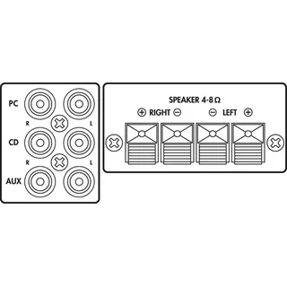 Monacor SA-50 Stereo-Verstärker schwarz,
