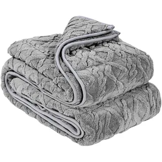 Vevor Gewichtsdecke, 9 kg, Therapiedecke 1524x2032 mm, Gewichtete Decken Queen-Size, Sherpa-Fleece-Decke mit Glasperlen, für Erwachsene mit 90–113 kg, Linderung von Angstzuständen & Stress, grau