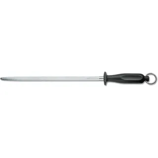 Victorinox Erwachsene Schärfen Metzgerstahl 30 cm rund Nylongriff Schustermesser, weiss, Messerschärfer, Weiss