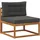 Gartenlounge-Set 9-tlg Natur/Anthrazit