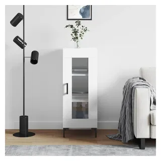 vidaXL Sideboard 34,5 x 90 x 34 cm Hochglanz-Weiß