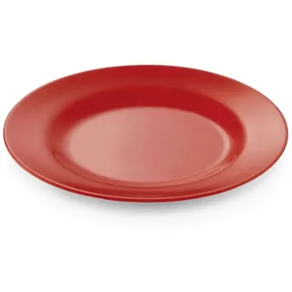 WAS Germany - Teller Set 12-teilig, flach, Ø 20 cm, rot, Melamin