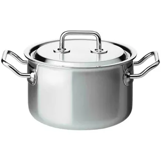 Spring 0415540618 Brigade Premium Fleischtopf mit Deckel, Edelstahl, silber, 14,6 x 24 x 30,4 cm