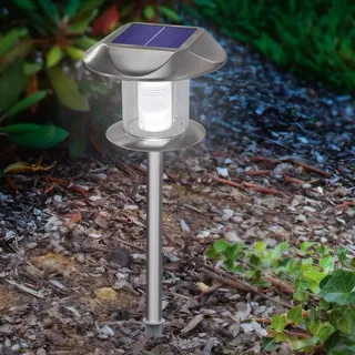 esotec Solarleuchte Edelstahl H49,5 cm 102093 silber