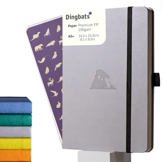 Dingbats* - Tierwelt Notizbuch A5 Gepunktet - Weicher Einband aus veganem Leder für Arbeit, Reisen, Universität - mit elastischem Verschlussband