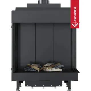 Gaskamin KRATKI LEO 76 / 62 rechts Erdgas Ø 100/150 8 kW