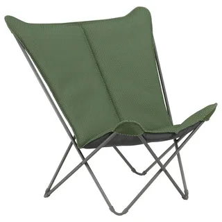 Lafuma Mobilier Garten-Relaxsessel, Olivgrün, Metall, Kunststoff, 91x87x83 cm, wetterbeständig, UV-beständig, faltbar, Bezug abnehmbar, Gartenmöbel, Liegestühle