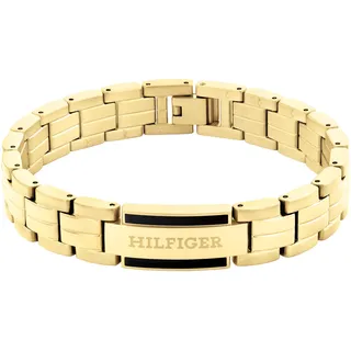 Tommy Hilfiger PARKER Armband mit Emaille goldfarben schwarz 2790601 Größe 19 cm