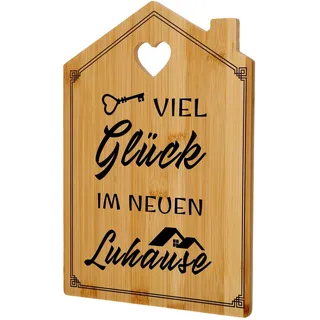 Einweihungsgeschenk Wohnung, Holzschneidebrett Geschenk Einzug Haus mit Spruch, Neues Haus Wohnung Einzugsgeschenke Richtfest Hauseinweihung