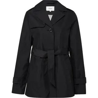s.Oliver Trenchcoat Wasserabweisend Schwarz 48