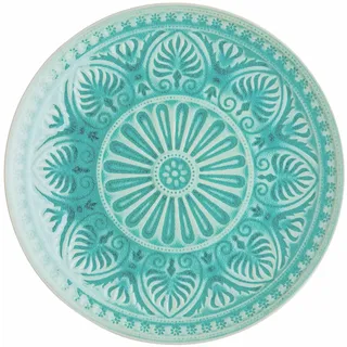 BUTLERS Teller Ø31cm SUMATRA Steinzeug Geschirr | Speiseteller Dinnerteller Essteller Deko-Teller | Exotisch & gemustert | Mikrowellen- & spülmaschinenfest