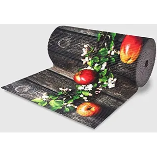 La Briantina Teppichläufer, zuschneidbar, 18 Meter, mit Apfel-Muster, für Küche, Eingangsbereich und Wohnzimmer, 52 cm x 18 m