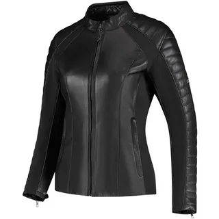 Rusty Stitches Donna Motorradjacke Schwarz 36