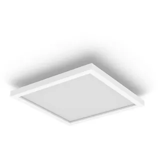 Philips HUE Led-Deckenleuchte Waca Surimu, Weiß, Metall, G, 30x4.8x30 cm, Smartphone-Steuerung, Lampen & Leuchten, Innenbeleuchtung, Leuchten nach Räumen, Schlafzimmerlampen