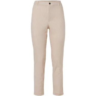 Tchibo - Gestreifte Stretch-Twill-Hose - Damen - Gr. 44 - creme/gestreift