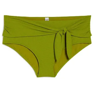 Bikini-Hose mit Knotendetail-High Waist-LYCRA® XTRA LIFETM, Grün, 54