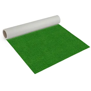 Internethandel Pfordt Teppichboden Nadelfilz Grün, 200x200 cm, robuster Nadelvlies Bodenbelag, Meterware für Wohnbereiche, Ausstellungen und Messen