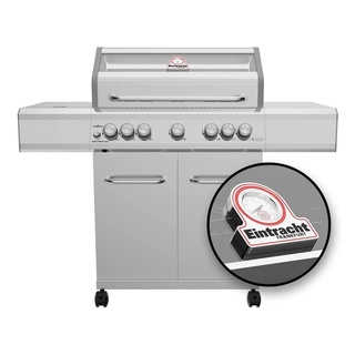 Grillfürst Gasgrill Grillfürst G521E 5-Brenner Edelstahl-Gasgrill - Eintracht Frankfurt