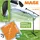 rechteckig Ø 350 cm mit LED Hellblau