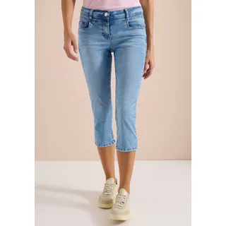 Cecil 3/4 slim Leg Jeans im Casual fit light Blue washed, 36 - 36W / 22L