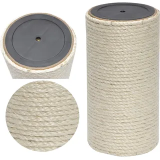 nanook Kratzsäule/Sisalsäule/Ersatzstamm für Kratzbäume - Ø 15 cm, Gewinde M8 - aus Teppichgewebe - beige - Länge 35 cm