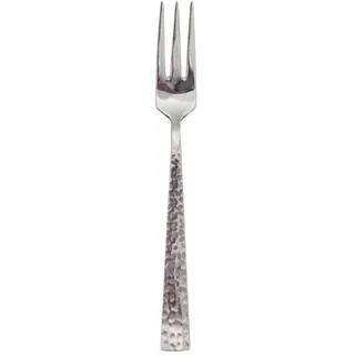 Pintinox, Set 12 Stück Gabeln 3 Stecker Palace gehämmert, Edelstahl, Made in Italy