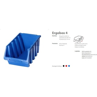 Patrol 1 Stck Ergobox Box Stapelboxen blau Gr. 4 Lagerkiste Kunststoff 204x340x155, Katzenklo