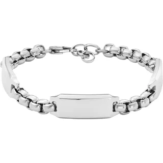 Fossil Drew Herrenarmband Edelstahl silber JF04400040 Größe 22,50 cm