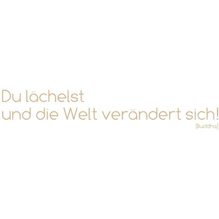 KOMAR Deko-Sticker Du Lächelst 14 cm x 70 cm