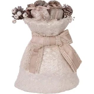 Myflair Möbel & Accessoires Weihnachtsfigur Deko-Geschenksack mit Tannenzapfen (1 St), Weihnachtsdeko, Höhe ca. 45 cm braun