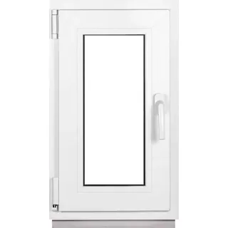 Framex Kellerfenster Weiß BxH 40x70cm (400x700mm) 2fach (32mm) Dreh Kipp DIN Links - Kunststofffenster Premium Fenster - Alle Größen - Weiß