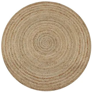 vidaXL Teppich Jute Geflochten 150 cm Rund