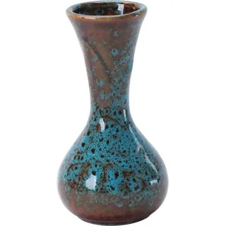 Elegante Vase Aus Traditioneller Chinesischer Keramik, 10,8 × 5,7 Cm, 1 Stück, Rot, Gelb, Blau, Grün, Geschenkidee