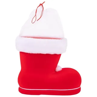 IDENA Nikolausstiefel Idena 8550017 - Nikolausstiefel, Rot, Nikolaus, zum Befüllen, Geschenk rot