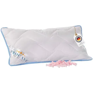 PROCAVE Nackenstützkissen GELSCHAUM, vereinigt die Vorteile von Visco-Schaum und Kaltschaum, Kissen in 40x80cm Kopfkissen-Form, Abnehmbarer und waschbarer Top-Cool Kissenbezug, 100% aus Deutschland