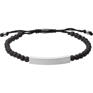 Fossil Herren-Armband Edelstahl schwarz JF03247040 Größe 17-25 cm