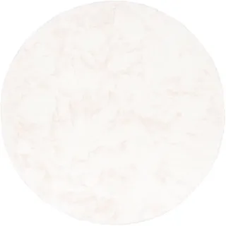 Pergamon Fellteppich Rund 80 x 80 cm Weiß