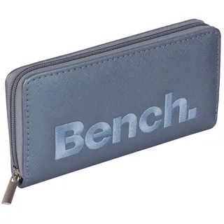 Bench. Geldbörse Bench Größe XXL Damen Geldbörse Portemonnaie Reißverschluss, Damen Geldbörse mit Reißverschluss Portemonnaie Geldbeutel blau Querformat