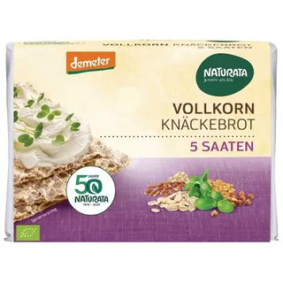 Naturata Vollkorn-Knäckebrot 5 Saaten demeter