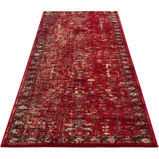 Läufer HOME AFFAIRE "Clovis" Teppiche Gr. B/L: 90 cm x 250 cm, 11 mm, 1 St., rot Küchenläufer Teppich im Orient-Design, mit Bordüre, Vintage