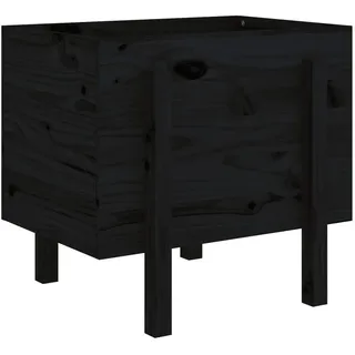 furnicato Pflanzkübel 62 x 50 x 57 cm Schwarz