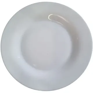 6 x flache Teller LUMINARC - Weiß - Weißes Glas Ø 25 cm